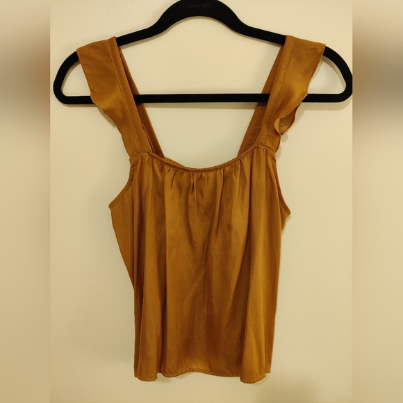 Monk & Lou Clay Ruffle Cami - Picture 1 of 3